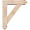 Ekena Millwork Traditional Arts and Crafts Smooth Bracket w/ Offset Brace, Douglas Fir, 5 1/2"W x 20"D x 24"H BKT0604X20X24TRA03SDF - alternate 2